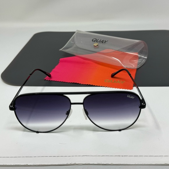 Quay Australia high key  gradient aviator sunglasses - Picture 5 of 13